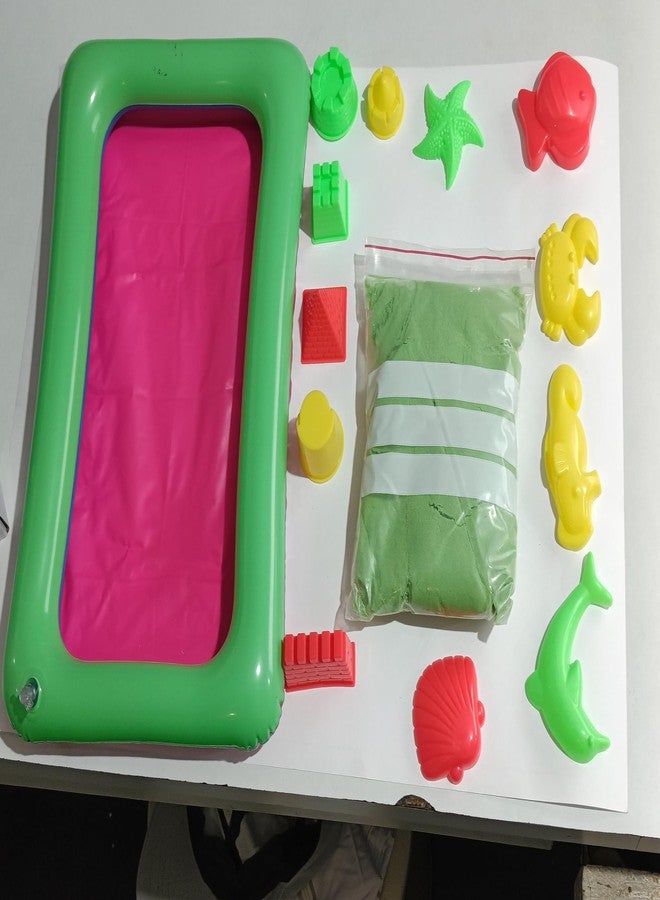 DARKNESS Sand for Kids/Boys/Girls to Play 1 Kg Box Clay with Moulding Toys. (1Kg Box), Multicolor - Image 2